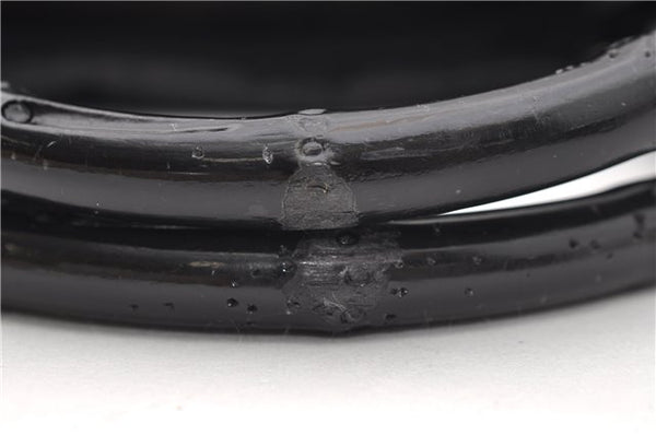 Authentic GUCCI Bamboo Tote Hand Bag Nylon Leather 0021010 Black 6749D