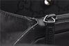 Authentic GUCCI Bamboo Tote Hand Bag Nylon Leather 0021010 Black 6749D