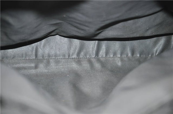 Authentic GUCCI Bamboo Tote Hand Bag Nylon Leather 0021010 Black 6749D