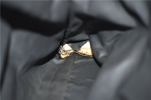 Authentic GUCCI Bamboo Tote Hand Bag Nylon Leather 0021010 Black 6749D