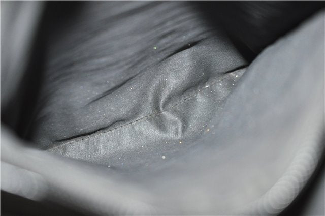 Authentic GUCCI Bamboo Tote Hand Bag Nylon Leather 0021010 Black 6749D