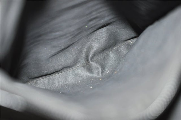 Authentic GUCCI Bamboo Tote Hand Bag Nylon Leather 0021010 Black 6749D