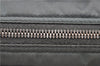 Authentic PRADA Nylon Leather Clutch Bag Purse Gray 6752C