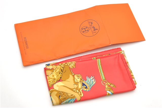 Auth HERMES Carre 90 Scarf 