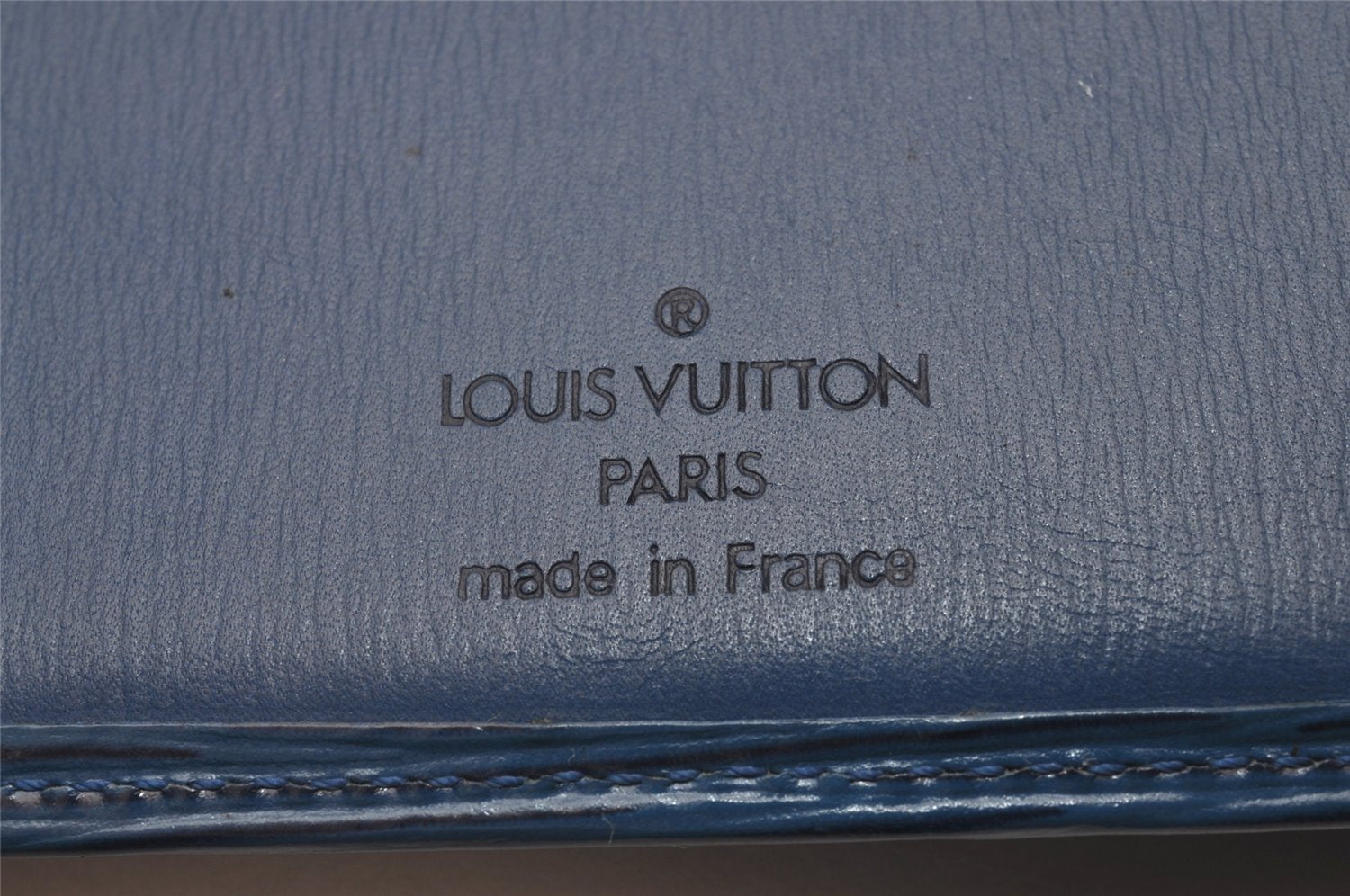 Authentic Louis Vuitton Epi Portefeuille Marco Wallet Purse Blue M60613 LV 6752I