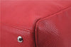 Authentic Longchamp Quadri 2Way Hand Boston Bag Leather Red 6753D