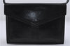 Authentic YVES SAINT LAURENT Shoulder Bag Purse Leather Black 6754D