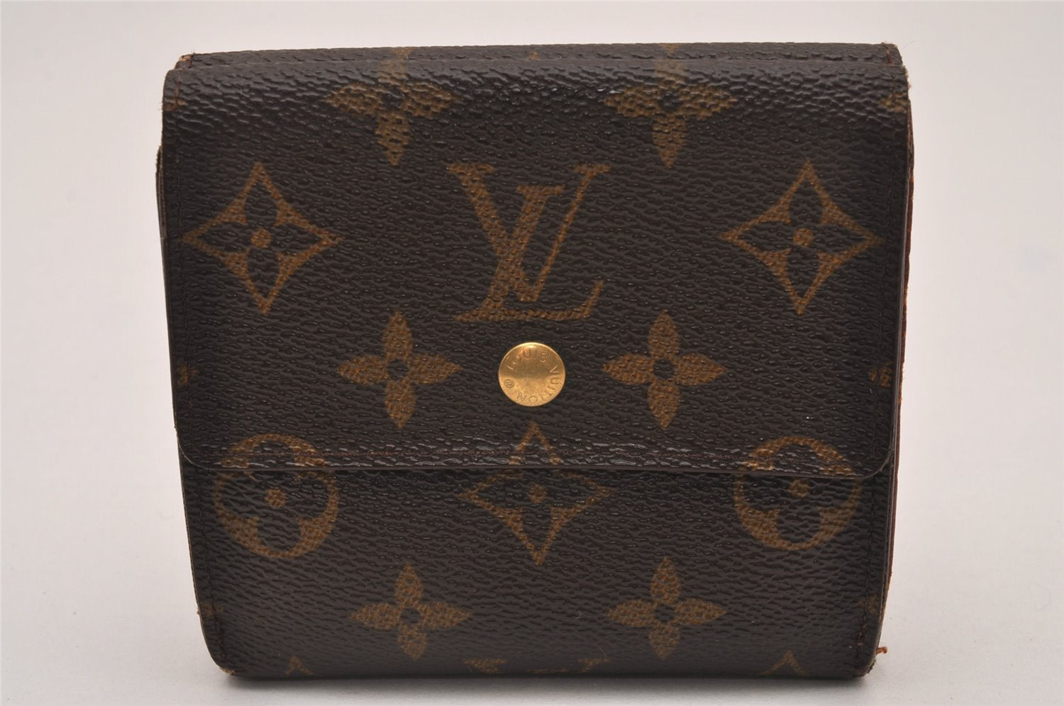Authentic Louis Vuitton Monogram M61652 Porte Monnaie Billet Carte Credit 6754I