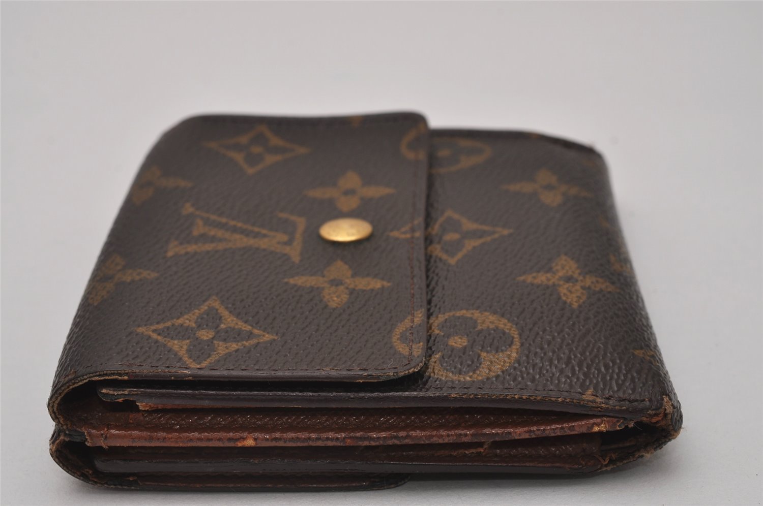Authentic Louis Vuitton Monogram M61652 Porte Monnaie Billet Carte Credit 6754I