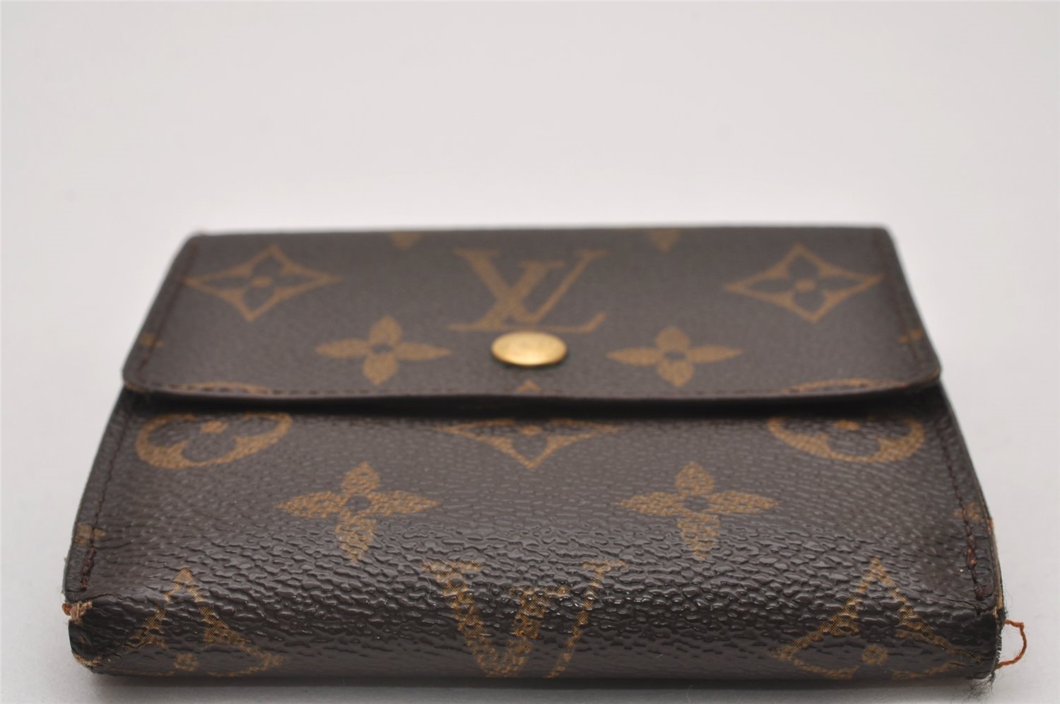Authentic Louis Vuitton Monogram M61652 Porte Monnaie Billet Carte Credit 6754I