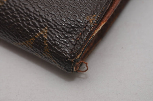 Authentic Louis Vuitton Monogram M61652 Porte Monnaie Billet Carte Credit 6754I