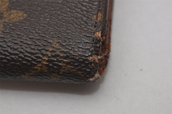 Authentic Louis Vuitton Monogram M61652 Porte Monnaie Billet Carte Credit 6754I