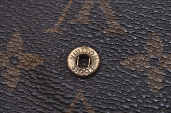 Authentic Louis Vuitton Monogram M61652 Porte Monnaie Billet Carte Credit 6754I