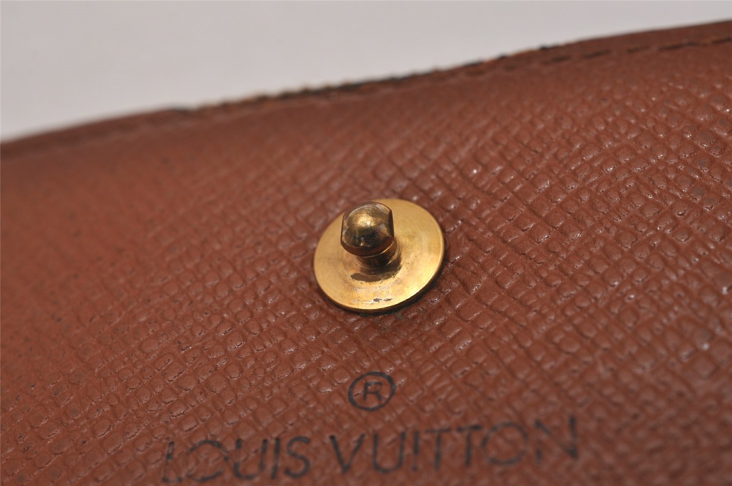 Authentic Louis Vuitton Monogram M61652 Porte Monnaie Billet Carte Credit 6754I