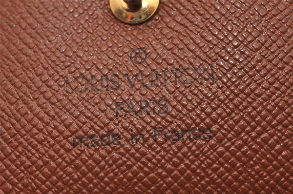Authentic Louis Vuitton Monogram M61652 Porte Monnaie Billet Carte Credit 6754I