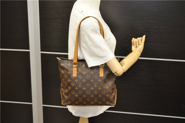 Authentic Louis Vuitton Monogram Cabas Piano Tote Bag M51148 LV 6756D