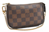 Authentic Louis Vuitton Damier Mini Pochette Accessoires Pouch N58009 LV 6757F
