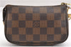 Authentic Louis Vuitton Damier Mini Pochette Accessoires Pouch N58009 LV 6757F