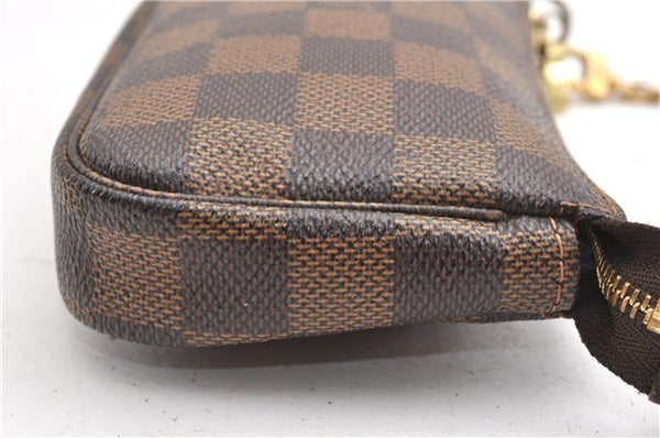 Authentic Louis Vuitton Damier Mini Pochette Accessoires Pouch N58009 LV 6757F