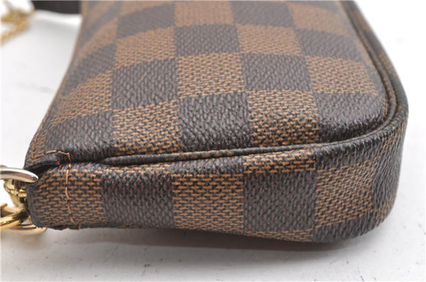 Authentic Louis Vuitton Damier Mini Pochette Accessoires Pouch N58009 LV 6757F