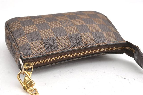 Authentic Louis Vuitton Damier Mini Pochette Accessoires Pouch N58009 LV 6757F
