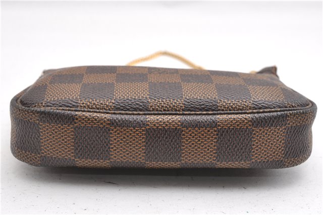 Authentic Louis Vuitton Damier Mini Pochette Accessoires Pouch N58009 LV 6757F