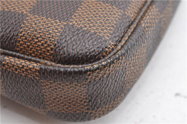 Authentic Louis Vuitton Damier Mini Pochette Accessoires Pouch N58009 LV 6757F