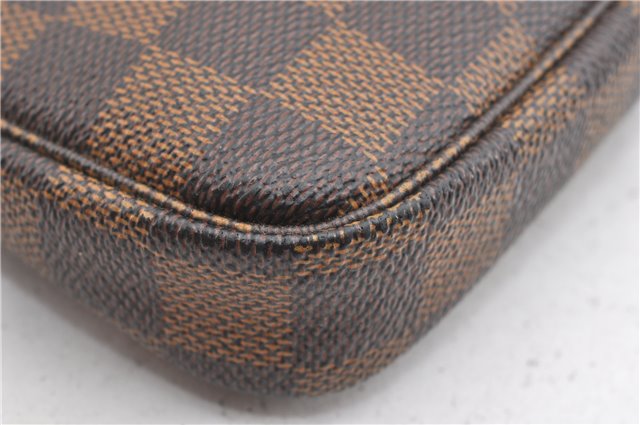 Authentic Louis Vuitton Damier Mini Pochette Accessoires Pouch N58009 LV 6757F