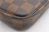 Authentic Louis Vuitton Damier Mini Pochette Accessoires Pouch N58009 LV 6757F