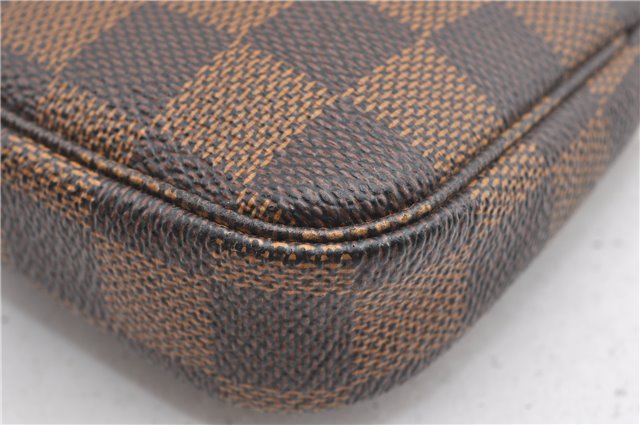 Authentic Louis Vuitton Damier Mini Pochette Accessoires Pouch N58009 LV 6757F