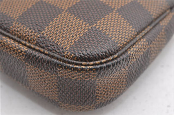 Authentic Louis Vuitton Damier Mini Pochette Accessoires Pouch N58009 LV 6757F