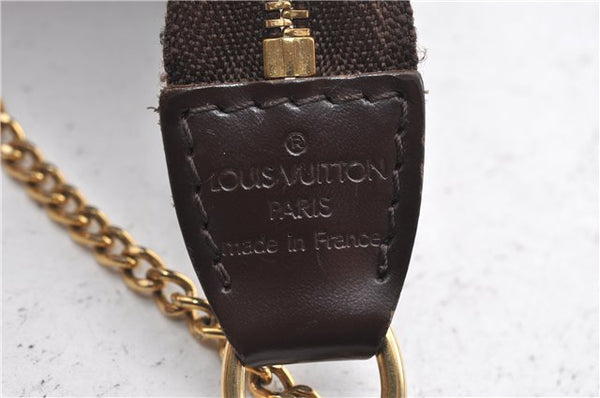 Authentic Louis Vuitton Damier Mini Pochette Accessoires Pouch N58009 LV 6757F
