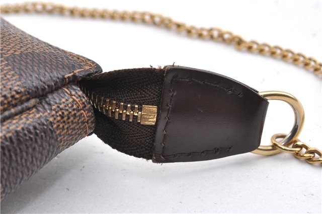 Authentic Louis Vuitton Damier Mini Pochette Accessoires Pouch N58009 LV 6757F