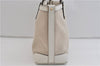 Authentic GUCCI Craft Shoulder Tote Bag Canvas Leather 269878 Beige White 6758C