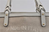 Authentic GUCCI Craft Shoulder Tote Bag Canvas Leather 269878 Beige White 6758C
