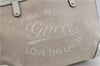 Authentic GUCCI Craft Shoulder Tote Bag Canvas Leather 269878 Beige White 6758C