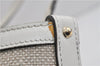 Authentic GUCCI Craft Shoulder Tote Bag Canvas Leather 269878 Beige White 6758C