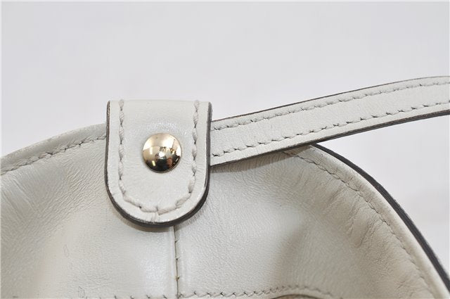 Authentic GUCCI Craft Shoulder Tote Bag Canvas Leather 269878 Beige White 6758C