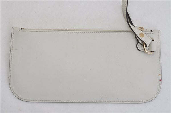 Authentic GUCCI Craft Shoulder Tote Bag Canvas Leather 269878 Beige White 6758C