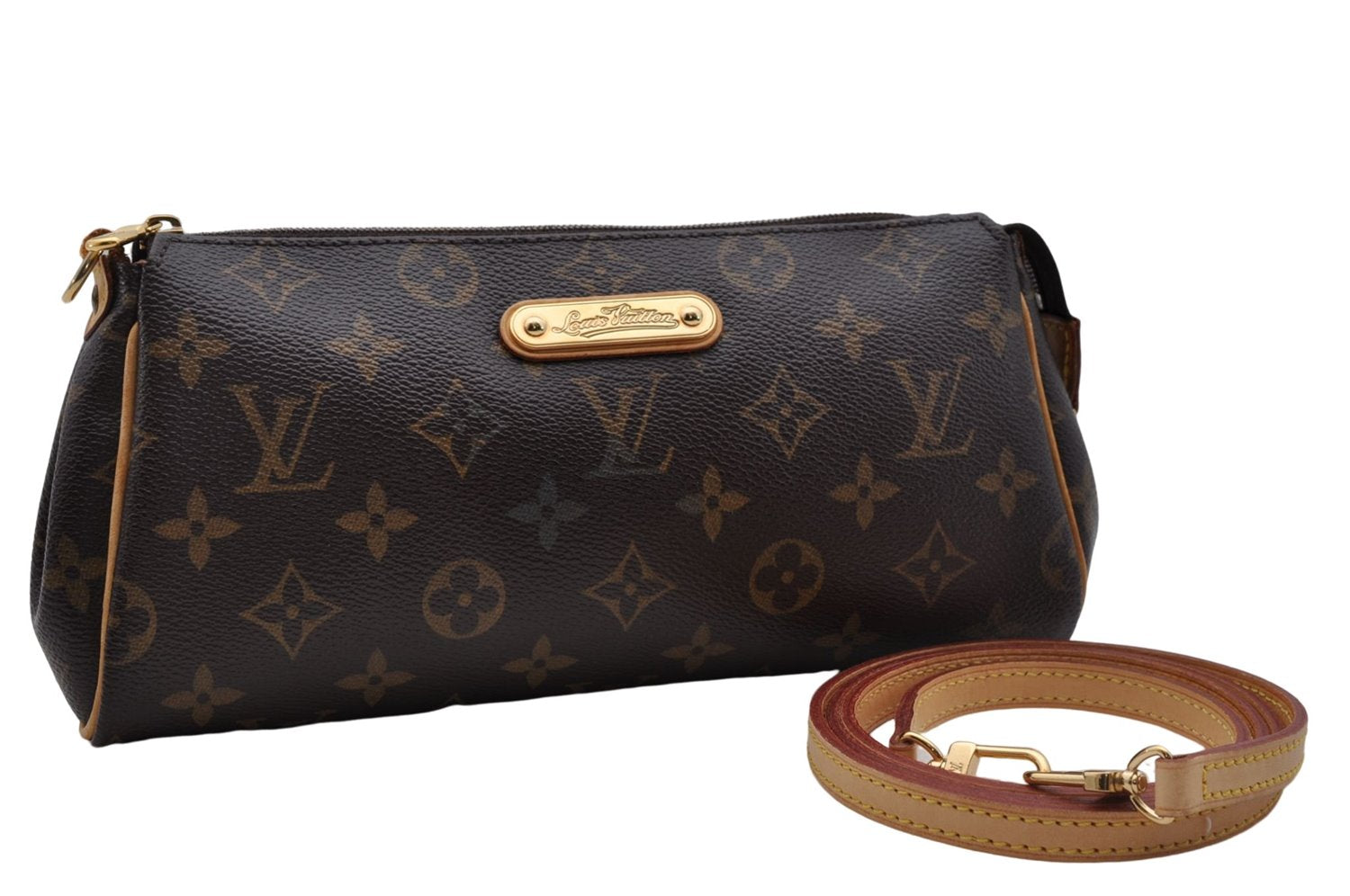 Auth Louis Vuitton Monogram Eva Accessories Pouch Shoulder Bag M95567 LV 6758D