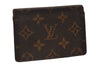 Authentic Louis Vuitton Epi Porte 2 Cartes Vertical Pass Case M60533 Brown 6758I