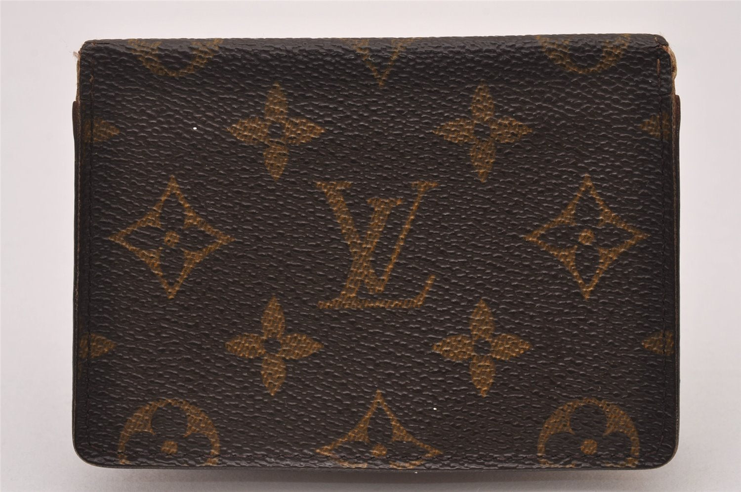 Authentic Louis Vuitton Epi Porte 2 Cartes Vertical Pass Case M60533 Brown 6758I