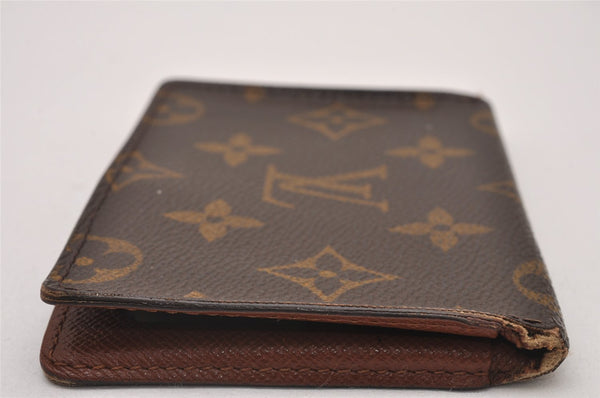 Authentic Louis Vuitton Epi Porte 2 Cartes Vertical Pass Case M60533 Brown 6758I