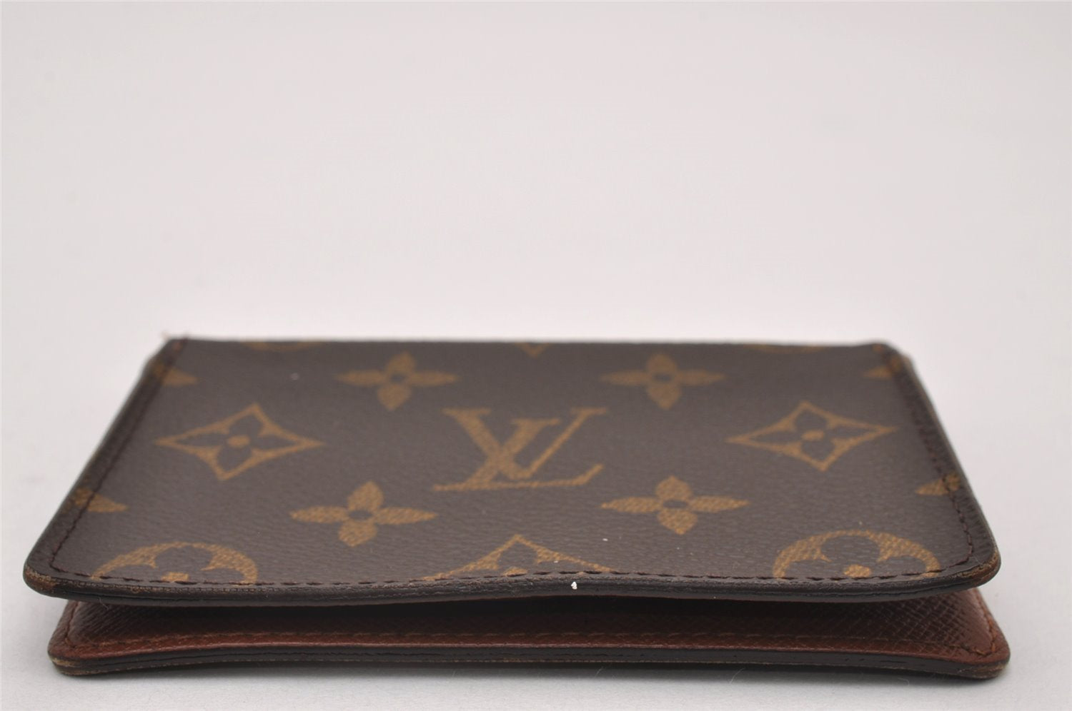 Authentic Louis Vuitton Epi Porte 2 Cartes Vertical Pass Case M60533 Brown 6758I