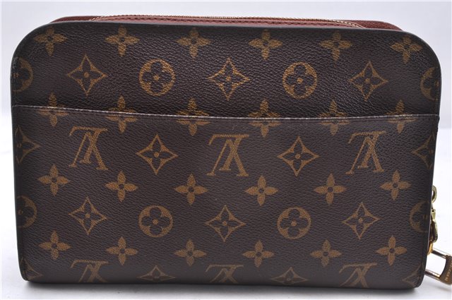 Authentic Louis Vuitton Monogram Orsay Clutch Hand Bag Purse M51790 LV 6759E