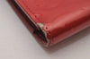 Auth Louis Vuitton Vernis Portefeuille International Wallet Red M93531 LV 6760I