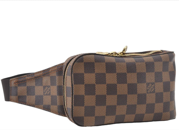 Authentic Louis Vuitton Damier Geronimos Waist Body Bag N51994 LV 6761E