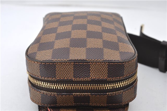 Authentic Louis Vuitton Damier Geronimos Waist Body Bag N51994 LV 6761E