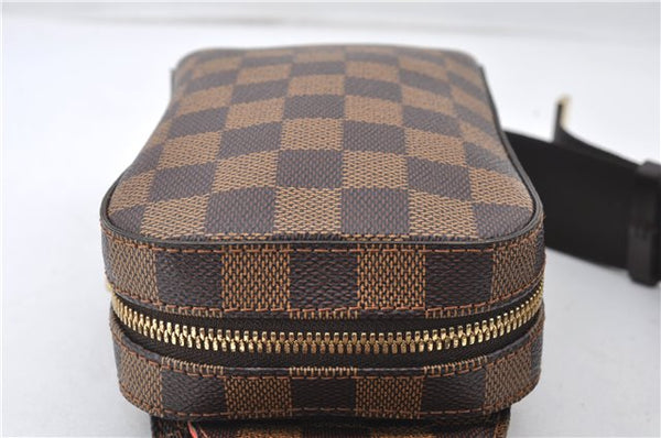 Authentic Louis Vuitton Damier Geronimos Waist Body Bag N51994 LV 6761E