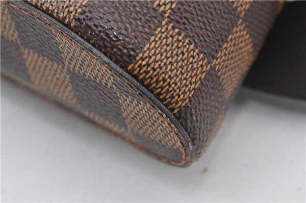 Authentic Louis Vuitton Damier Geronimos Waist Body Bag N51994 LV 6761E